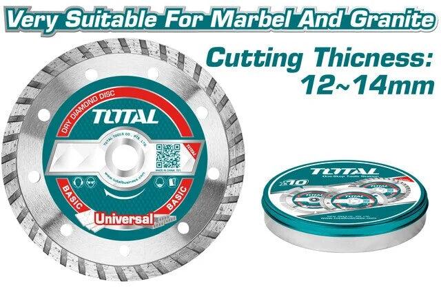 Total TAC2132303M Turbo diamond disc 230mm 5pcs metal box