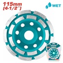 Total TAC2421151 Diamond Cup Wheels Double Row Segmented 115mm Diameter