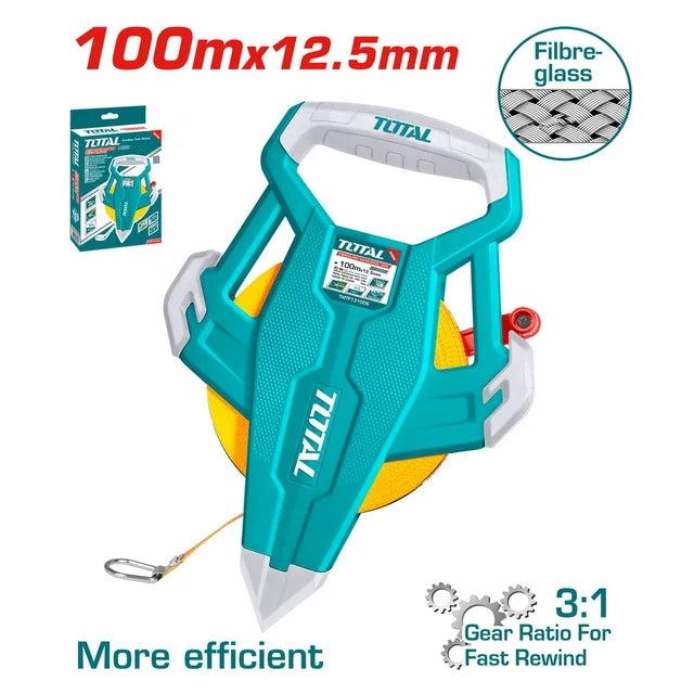 Total  TMTF131006 100M Fibre glass Measuring Tape