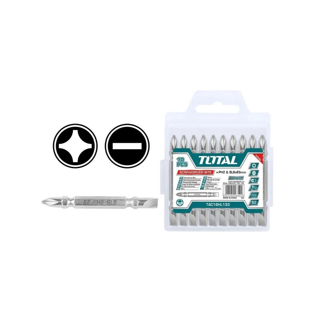 Total TAC16HL133 Screwdriver Bit 10pcs