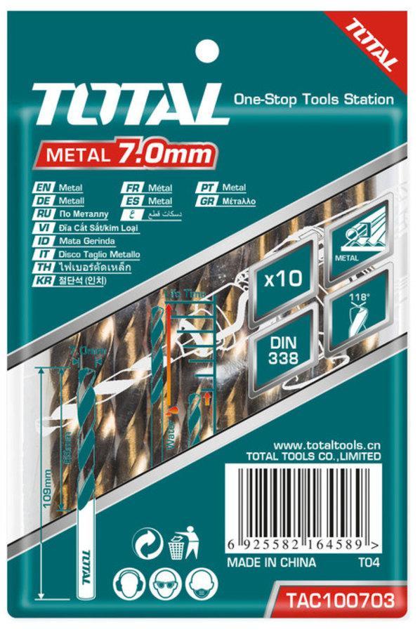 Total TAC100403 HSS Drill Bit 4mm 10pcs