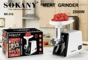 Sokany SK-312 2500 watts Meat Grinder – A powerful kitchen appliance that makes meat processing fast, easy, and efficient for everyday home cooking and food preparation