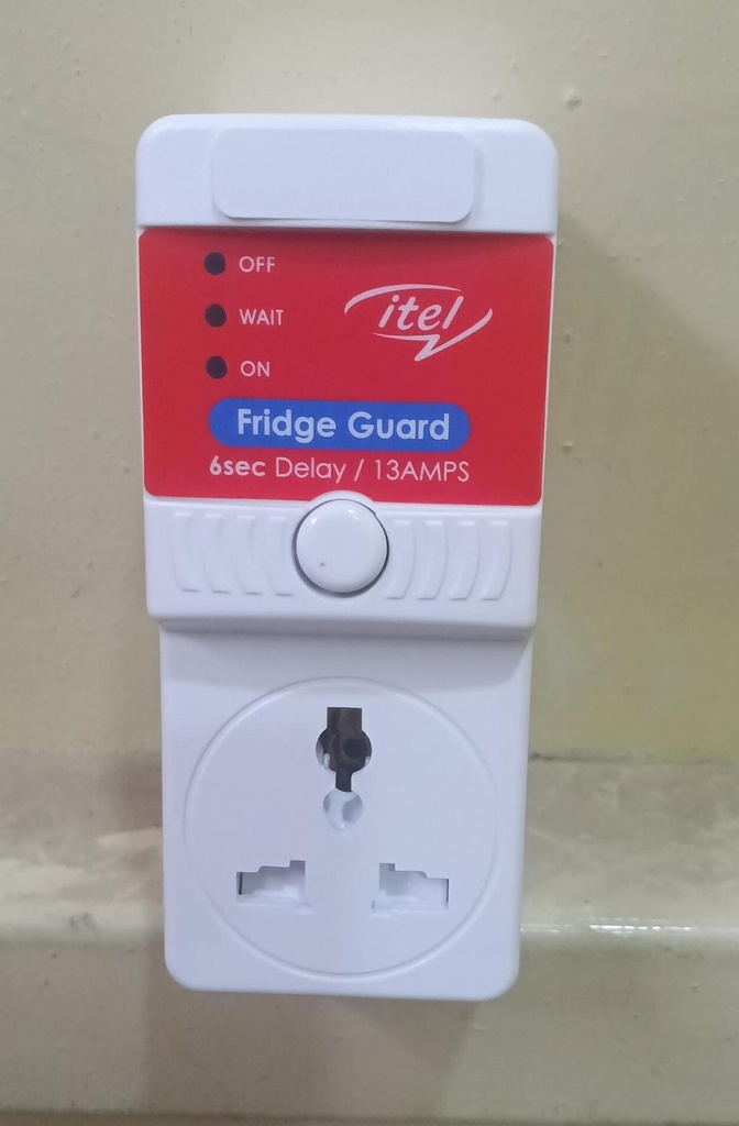 Itel ISU-5100W Fridge Guard - Protects your refrigerator from voltage fluctuations and power surges, helping extend its lifespan and ensure reliable daily performance