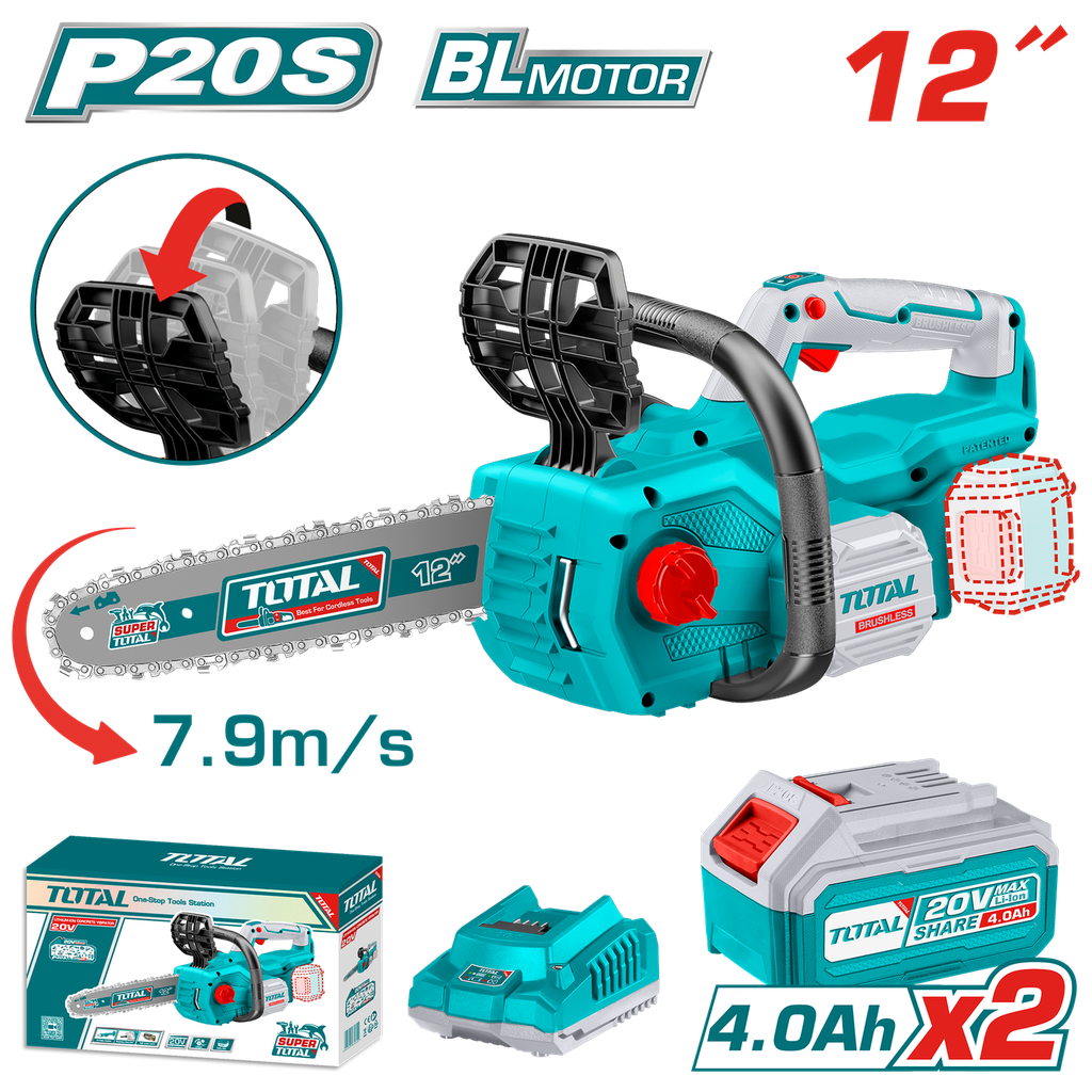 Total  TGSLI201286 Lithium-Ion chain saw