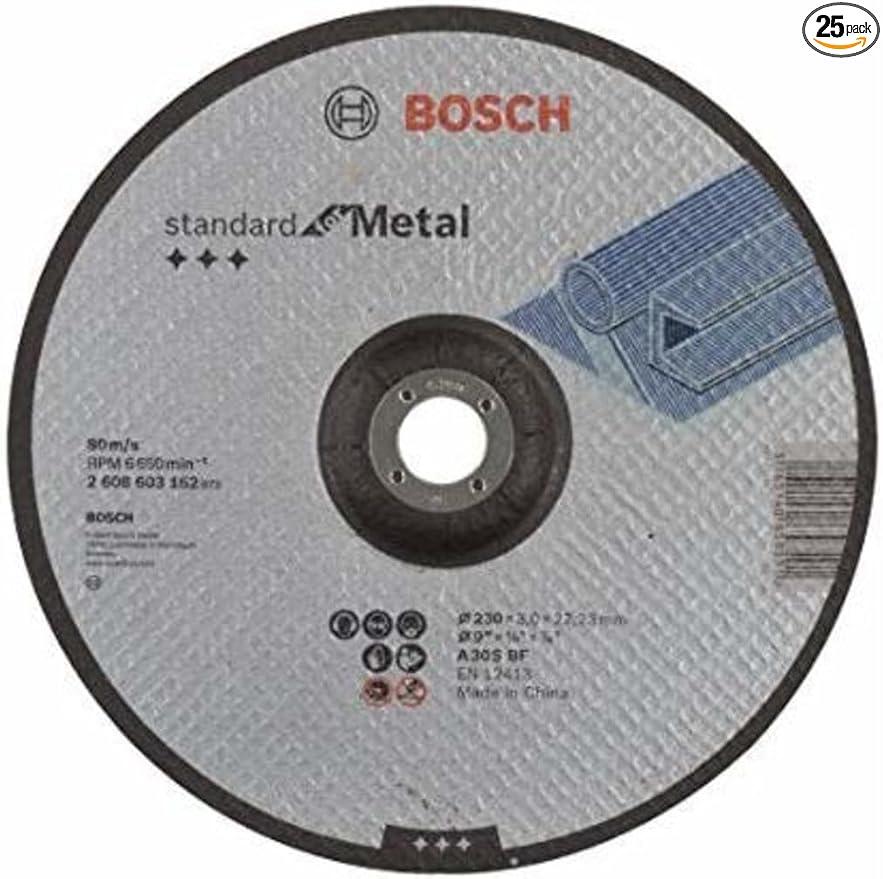 Bosch 2608603162 Standard for Metal cutting disc with depressed centre 230 mm, 22,23 mm, 3,0 mm